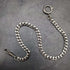 Black Hematite Plate Pull Ring Type Albert Chain Kihei Link