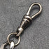 Black Hematite Plate Pull Ring Type Albert Chain Kihei Link