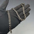 Black Hematite Plate Pull Ring Type Albert Chain Kihei Link