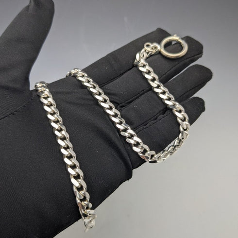 純銀板拉環型 Albert 鏈 Kihei 鏈節