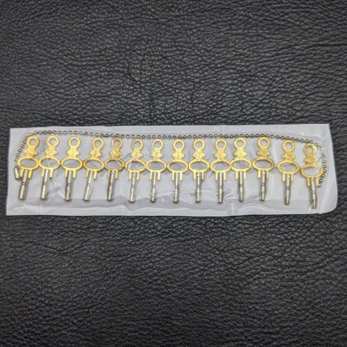 鍵巻き懐中時計用 キー14個セット 00-12サイズ