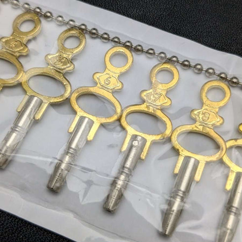 鍵巻き懐中時計用 キー14個セット 00-12サイズ