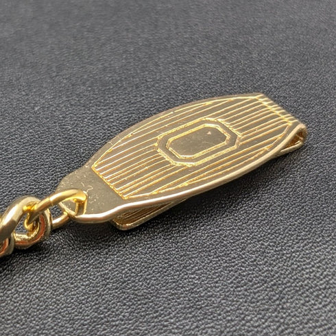 K24金板夾式阿爾伯特鏈 Kihei 鏈節