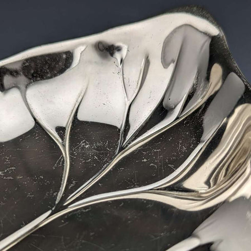 German Vintage Silver Plated Leaf Dish WMF