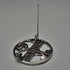 Vintage Sterling Silver Mackintosh Rose Art Nouveau Round Brooch