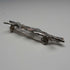 Vintage Pure Silver Enamel Brooch: Mackintosh Rose and Pair of Birds