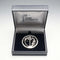 Vintage Solid Silver Mackintosh Rose Art Nouveau Round Brooch with Case