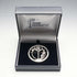 Vintage Solid Silver Mackintosh Rose Art Nouveau Round Brooch with Case
