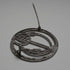 Vintage Solid Silver Mackintosh Rose Art Nouveau Round Brooch with Case