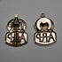 1938 British Vintage Sterling Silver ARP Warden Badge Pair by Royal Mint