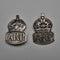 1938 British Vintage Sterling Silver ARP Warden Badge Pair by Royal Mint