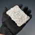 1856 English Antique Solid Silver Card Case 59g Hilliard&Thomason