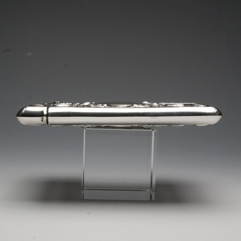 1903年 英国アンティーク 純銀製 大型カードケース 97g Henry Matthews