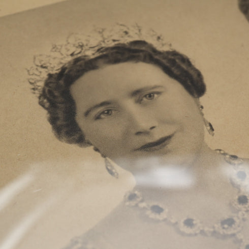 1948年 英国王室 ジョージ6世夫妻 銀婚式記念 額装フォトメッセージ