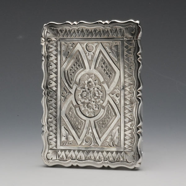 1873年 英國古董 純銀名片夾 56克 GEORGE UNITE