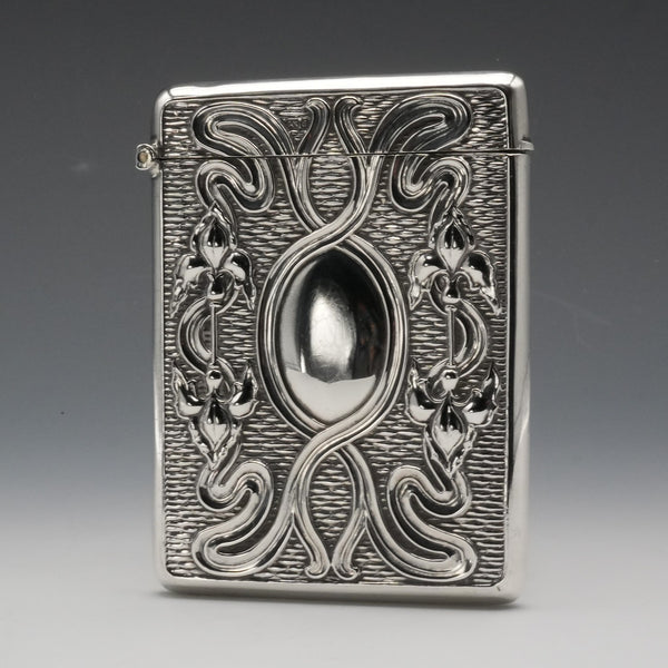 1903年 英國古董 純銀大型卡片盒 97克 Henry Matthews