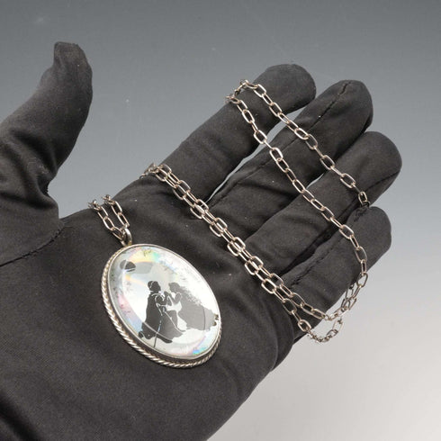 UK Vintage Romeo and Juliet Sterling Silver Pendant with Sterling Silver Chain