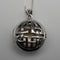 English Vintage Sterling Silver Locket Pendant with Sterling Silver Chain