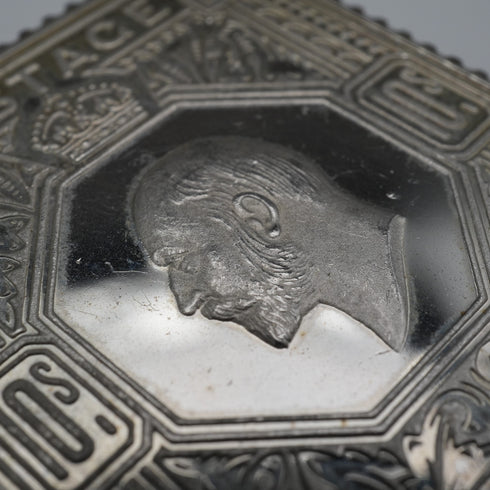 英國復古純銀愛德華時代郵票複製品條塊套組 共63克