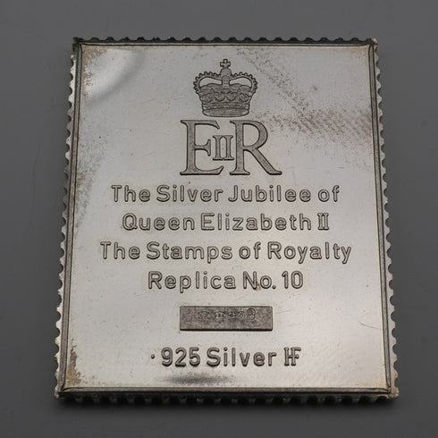 英國復古純銀愛德華時代郵票複製品條塊套組 共63克