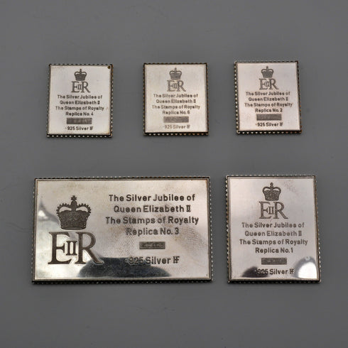英國復古純銀維多利亞郵票複刻鑄錠組,共92.5克