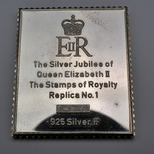 英國復古純銀維多利亞郵票複刻鑄錠組,共92.5克