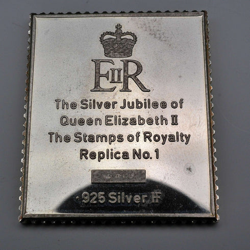 英國復古純銀維多利亞郵票複刻鑄錠組,共92.5克