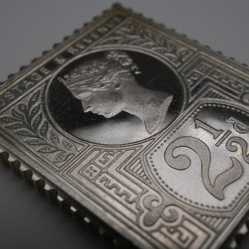 英國復古純銀維多利亞郵票複刻鑄錠組,共92.5克