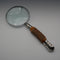 英國古董 純銀裝飾鹿角柄 放大鏡 Walker&Hall