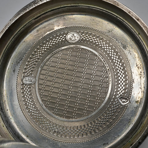 Swiss Antique Goliath Pocket Watch, 63mm Diameter, 800 Silver Case, Good Working Order