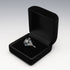 UK Vintage Blue Topaz Floral Sterling Silver Ring (US Size 9.5)