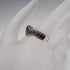 British Vintage Blue Diamond Wishbone-Shaped Sterling Silver Ring (US Size 8)