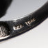 British Vintage Blue Diamond Wishbone-Shaped Sterling Silver Ring (US Size 8)