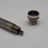 アンティーク シルバー製 アメジスト装飾 推進式ペンシル 89-118mm