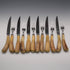 UK Vintage Antler Handle Steak Cutlery Set, 6 Pairs, Excalibur, Cased