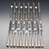 Antique British Silver Plate Fish Cutlery Set 18 Pairs by Martin&Hall in Wooden Box