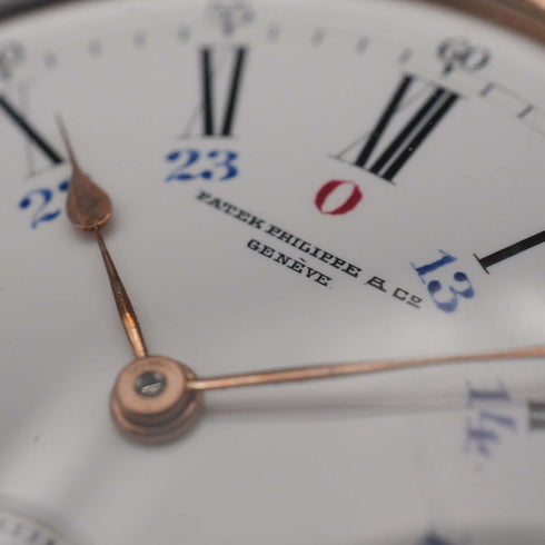 Circa 1898 Switzerland Patek Philippe Pocket Watch K18 Solid Gold Open Face In good working order
