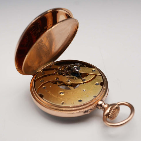 Circa 1898 Switzerland Patek Philippe Pocket Watch K18 Solid Gold Open Face In good working order