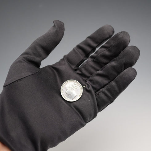 1884年 英国アンティーク ヴィクトリア女王 1シリング銀貨 ブローチ 6.2g