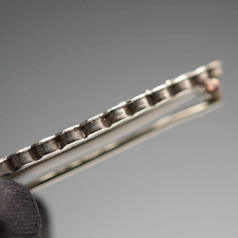1914 British Antique Sterling Silver Brooch, Japonisme Bird Design, 2.3g, Joseph Richard