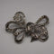 Vintage Sterling Silver Marcasite Ribbon Design Brooch 10.5g