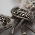 Vintage Sterling Silver Marcasite Ribbon Design Brooch 10.5g