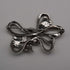 Vintage Sterling Silver Marcasite Ribbon Design Brooch 10.5g
