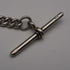 Circa 1919 English Antique Sterling Silver Albert Chain 40g (Fob not included)
