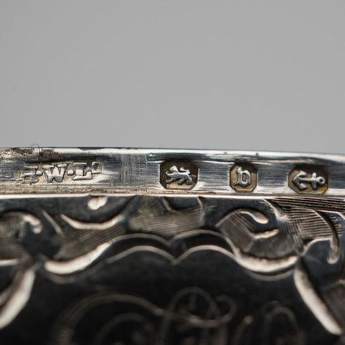 1895年 英国アンティーク 純銀製 ヴェスタケース 17g Henry Williamson Ltd