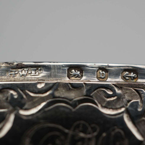 1895 Antique British Sterling Silver Vesta Case 17g by Henry Williamson Ltd