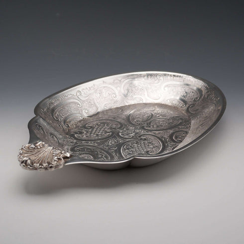 British Vintage Silver Plate Oval Dish by Barker Ellis
