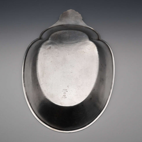 British Vintage Silver Plate Oval Dish by Barker Ellis