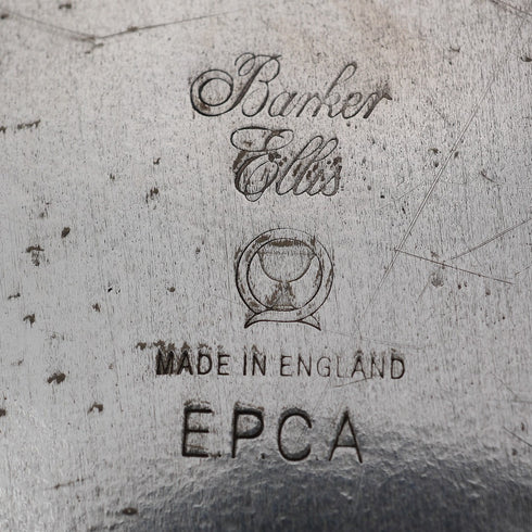 英国ヴィンテージ シルバープレート製 オーバルディッシュ Barker Ellis