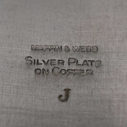 English Vintage Silverplate Oval Dish by Mappin&Webb, Excellent Condition with Original Box